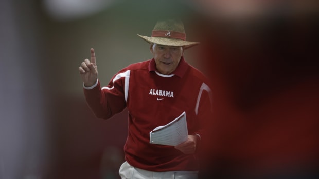 Nick Saban practice